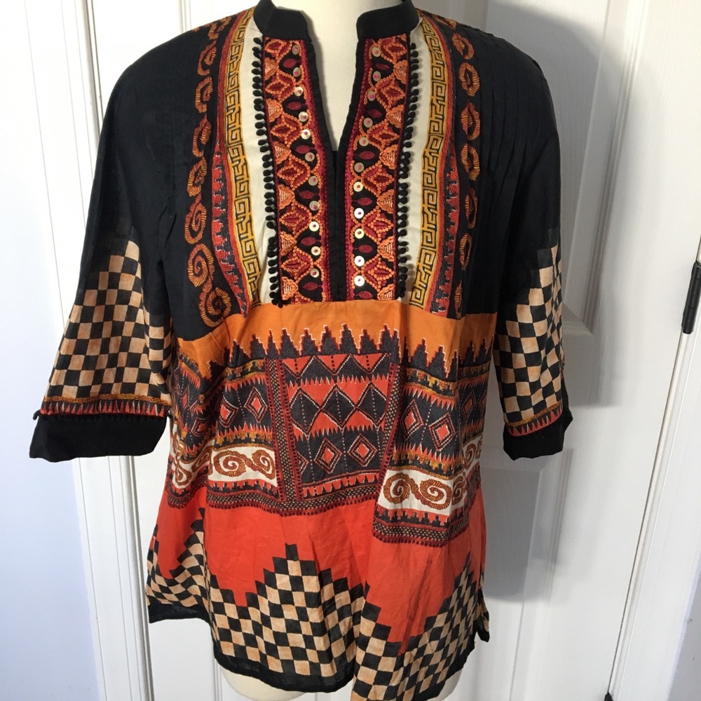 Ethnic Outfitters Fusion Kurti Top